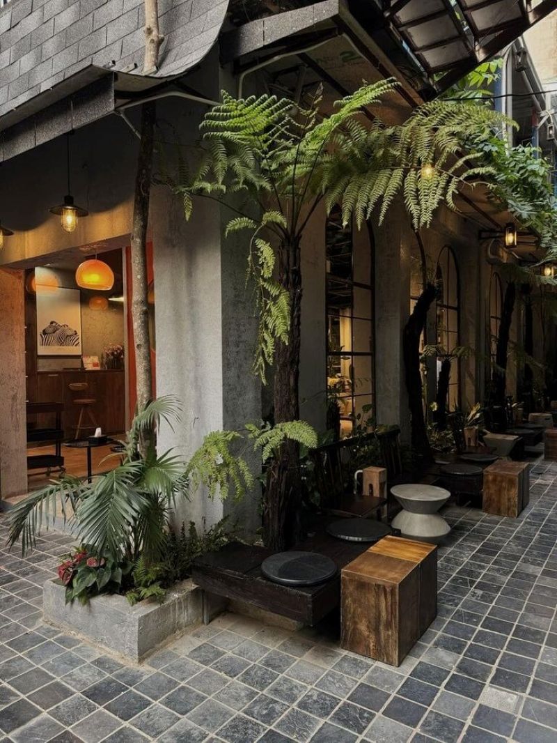 Với Hiện đại – Nhiệt đới, quán cafe trở thành nơi trú ẩn lý tưởng khỏi nhịp sống đô thị ngột ngạt