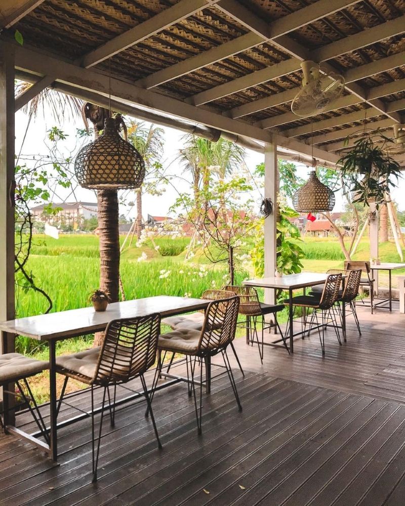 Thiết kế quán cafe ở nông thôn tận dụng tre nứa làm vật liệu chính, vừa tiết kiệm chi phí vừa thân thiện với môi trường