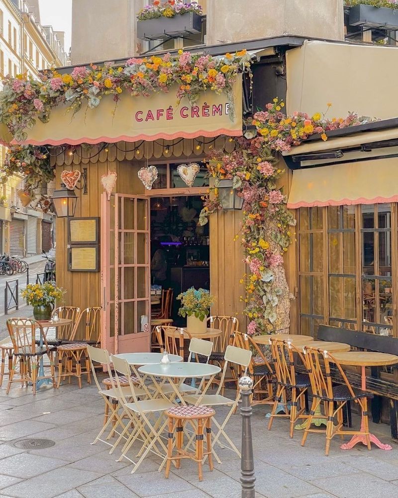 Quán cafe phong cách đồng quê Pháp lý tưởng cho các buổi hẹn hò, đọc sách hoặc thưởng thức cafe cùng bạn bè 