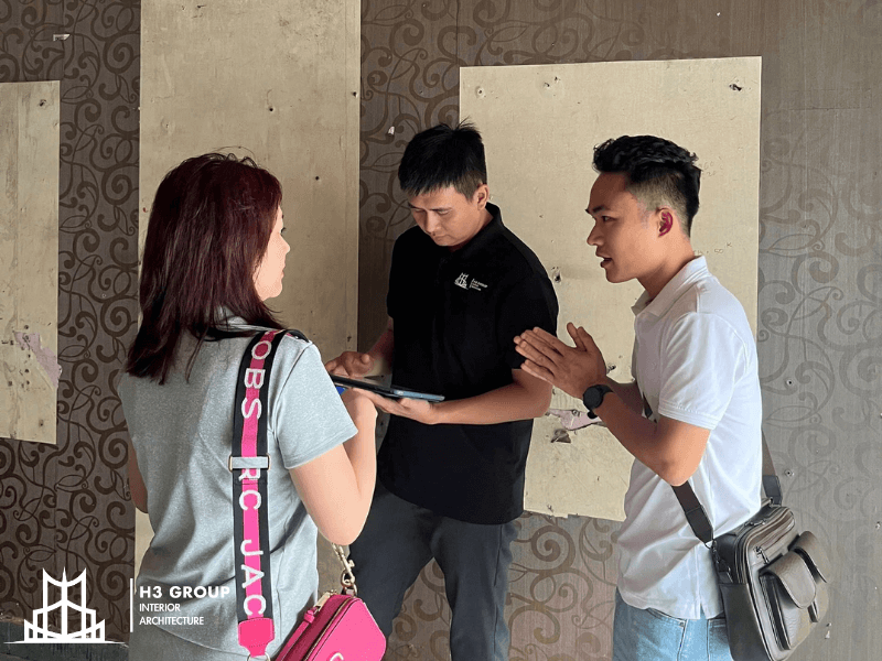 H3 Group luôn đồng hành từ khâu khảo sát hiện trạng, lên ý tưởng, thiết kế 3D cho đến thi công và bàn giao