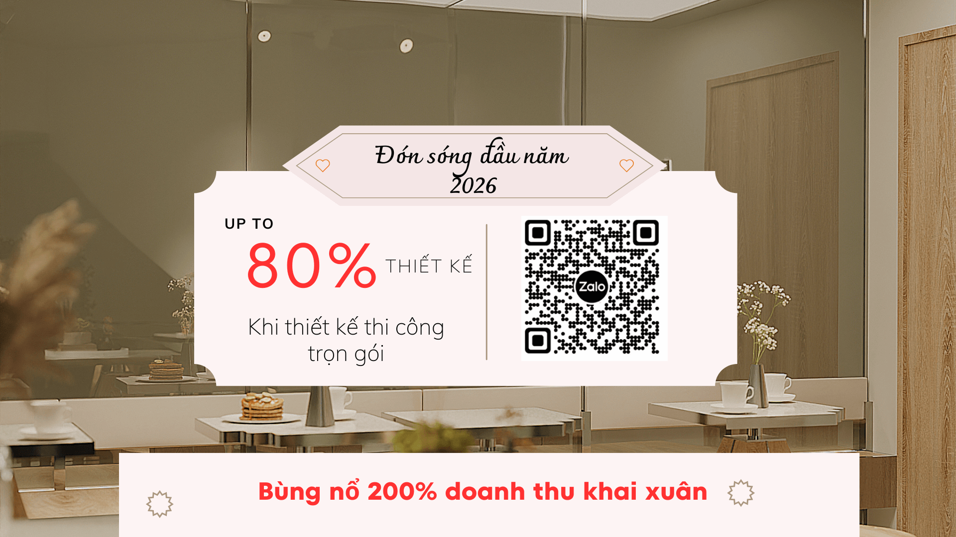 ưu đãi tháng 12 khi thiết kế thi công trọn gói