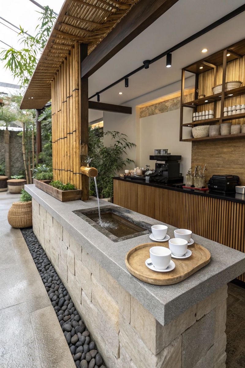 Với ánh sáng tự nhiên tràn ngập, cafe phong cách Nhật luôn mang lại cảm giác dễ chịu, giúp khách thư thái và cân bằng