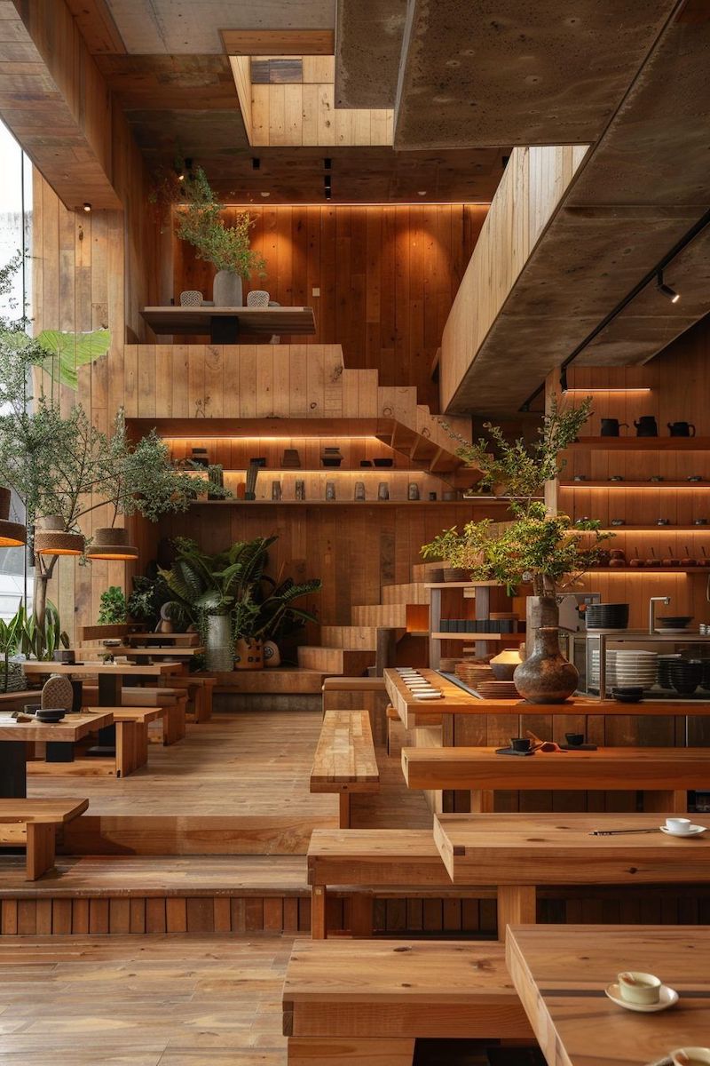Mỗi chi tiết trong cafe phong cách Nhật đều được tính toán cẩn thận để mang lại sự thoải mái tối đa cho khách hàng