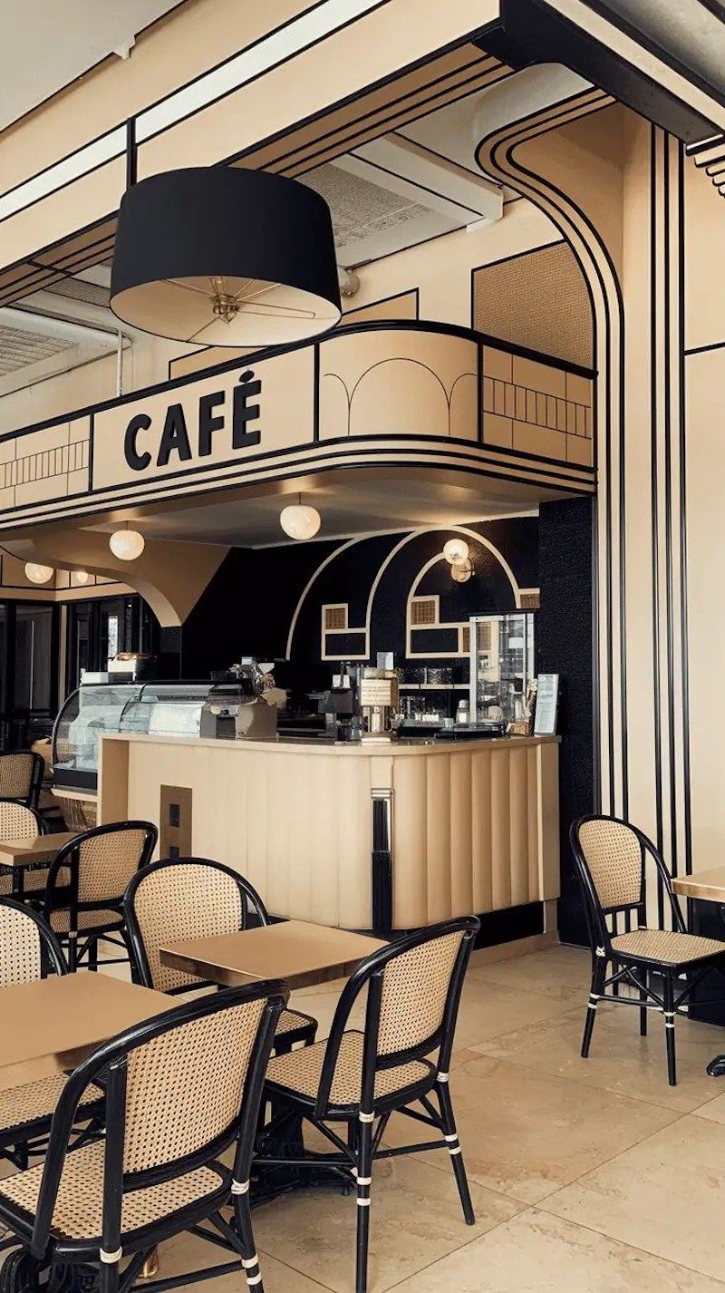 Thiết kế quán cafe phong cách tân cổ điển phù hợp với khách hàng yêu thích không gian tinh tế, yên tĩnh và đầy tính nghệ thuật