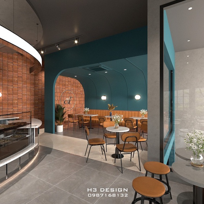 Thiết kế quán cafe phong cách tân cổ điển kết hợp hài hòa giữa đường nét cổ điển mềm mại và nội thất hiện đại tinh giản