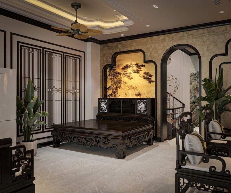  Thiết kế nhà ở, biệt thự phong cách Indochine kết hợp gạch bông, sàn gỗ và nội thất mộc mạc, tạo vẻ đẹp vừa sang trọng vừa gần gũi