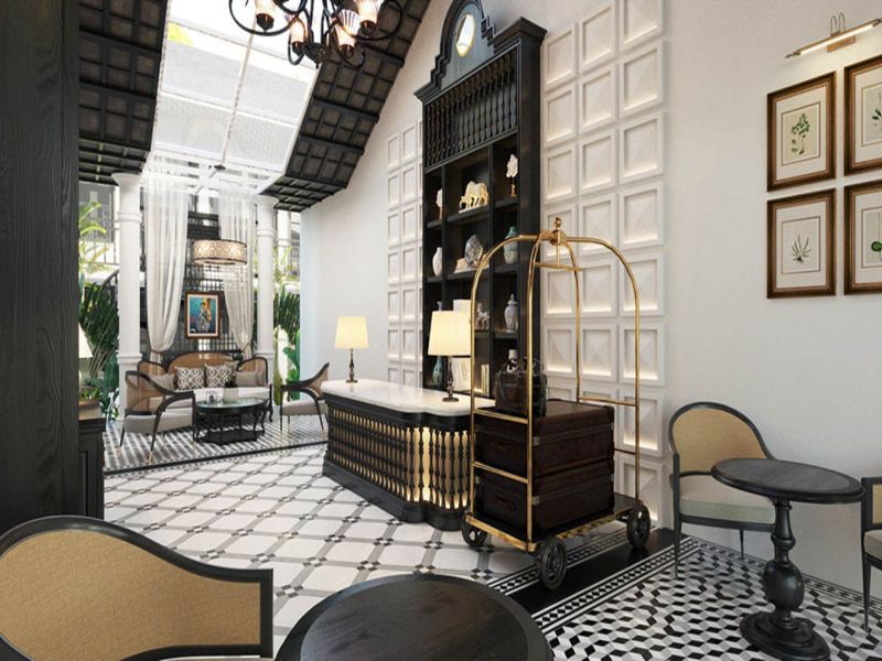 Thiết kế khách sạn, resort phong cách Indochine mang lại bầu không khí yên bình, thư giãn, phù hợp cho du khách tìm kiếm sự tĩnh tại