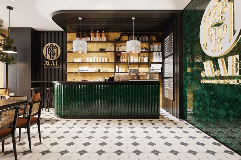 Bố cục trong phong cách Indochine mang lại cảm giác cân bằng, thanh tịnh và đầy nhịp điệu, thể hiện triết lý sống hài hòa của người Á Đông trong khung cảnh thẩm mỹ cổ điển phương Tây 