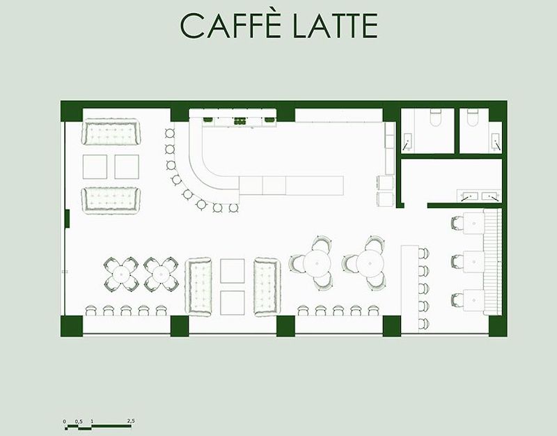 Thiết kế mặt bằng quán cà phê diện tích nhỏ (<30m²) nên ưu tiên nội thất đa năng, dễ di chuyển để linh hoạt khi sắp xếp