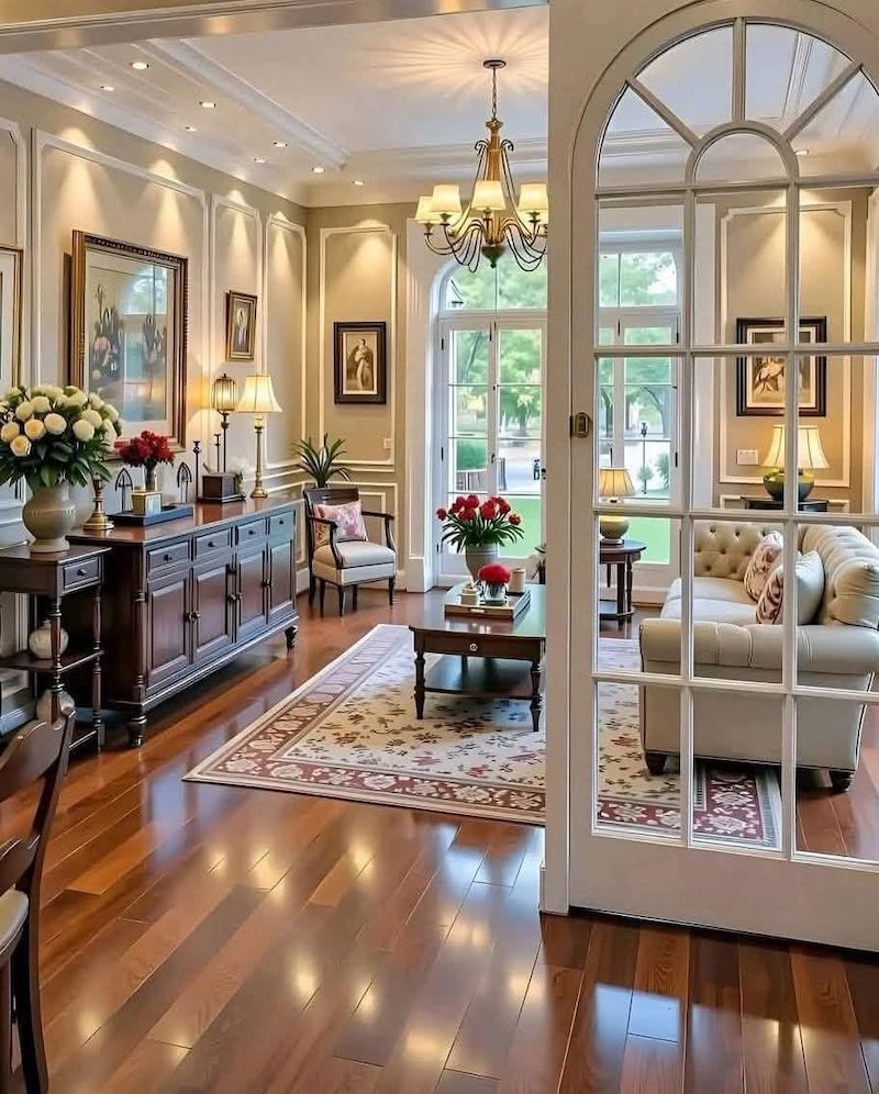 Cần lựa chọn vật liệu, nội thất và đồ decor đồng bộ, cao cấp và tinh xảo để giữ vẻ sang trọng, hài hòa và đậm chất tân cổ điển
