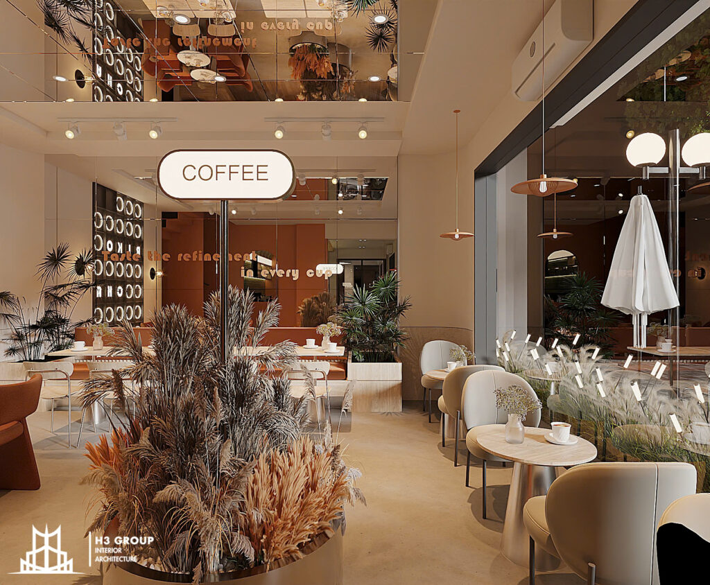 Thiết kế quán cafe Riko Cha - Kiến tạo điểm hẹn café trẻ trung thu hút