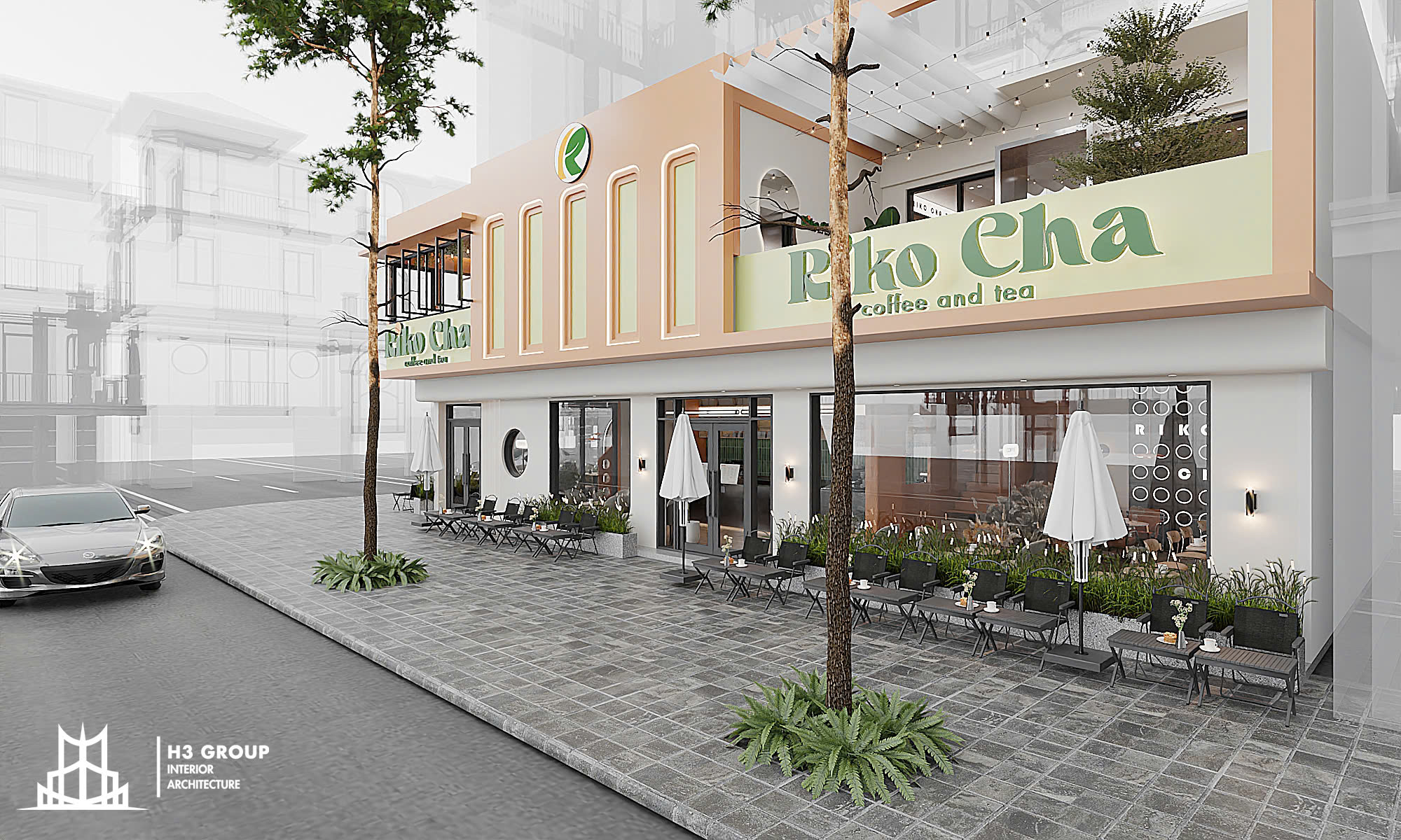 sử dụng chất liệu mica, inox và hệ đèn LED