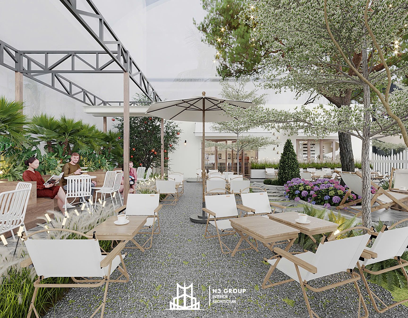 Phong cách chủ đạo Sân vườn hiện đại