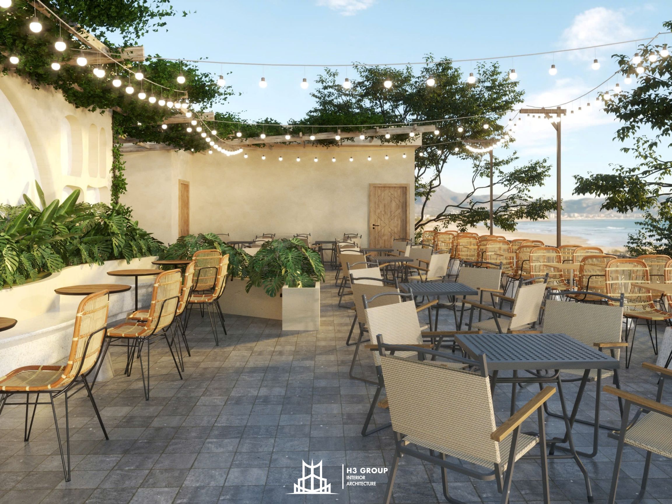 Không gian cực chill ngoài trời