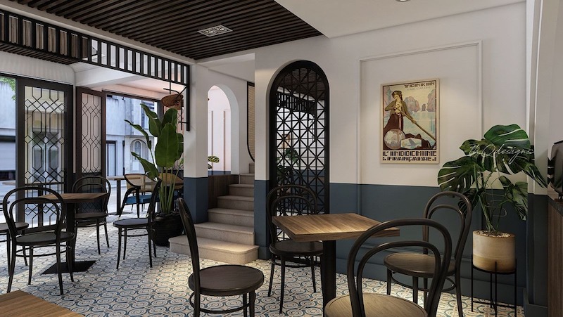 Phong cách Indochine kết hợp tinh tế nét cổ điển phương Đông với kiến trúc và nội thất Pháp 