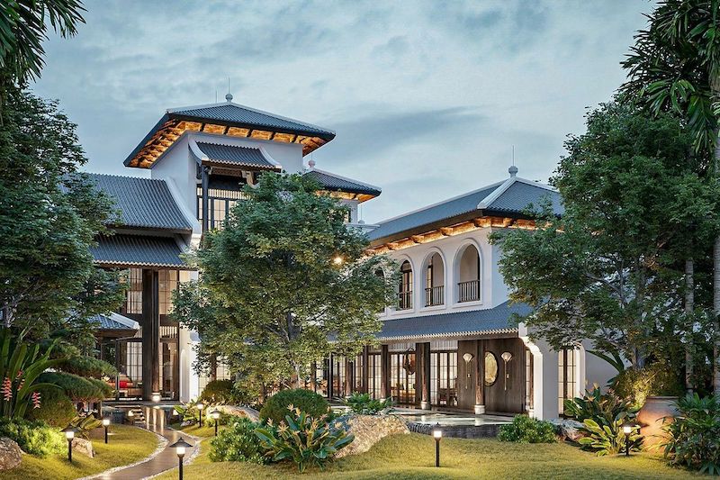 Vẻ đẹp sang trọng pha chút hoài cổ, thể hiện đẳng cấp và gu thẩm mỹ tinh tế của gia chủ