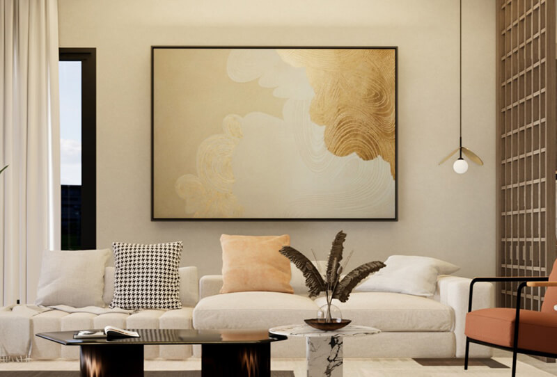 Kết hợp hài hòa ánh sáng tự nhiên và nhân tạo giúp tôn lên vẻ sang trọng, tạo chiều sâu không gian và mang lại cảm giác ấm áp, tinh tế đặc trưng 