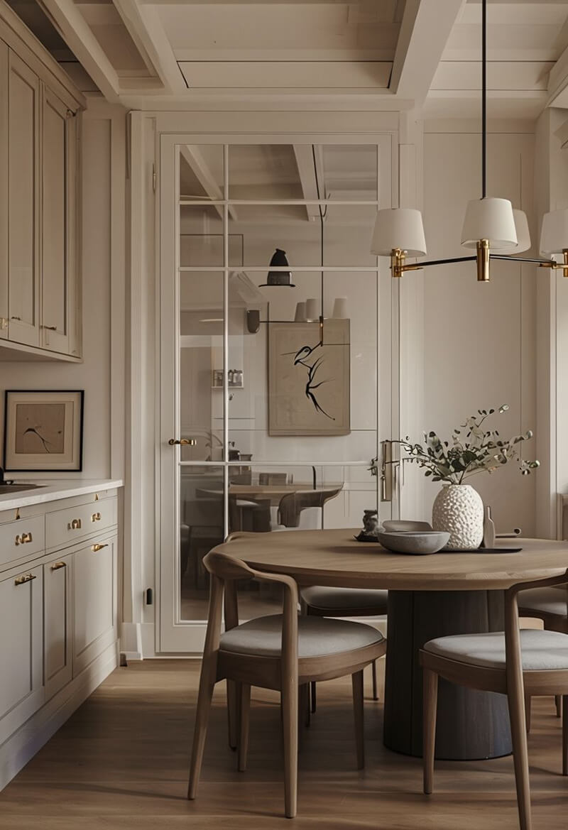 Nhà ở phong cách cổ điển pha hiện đại mang đến vẻ đẹp bền vững với thời gian, phù hợp với xu hướng sống sang trọng mà không cầu kỳ