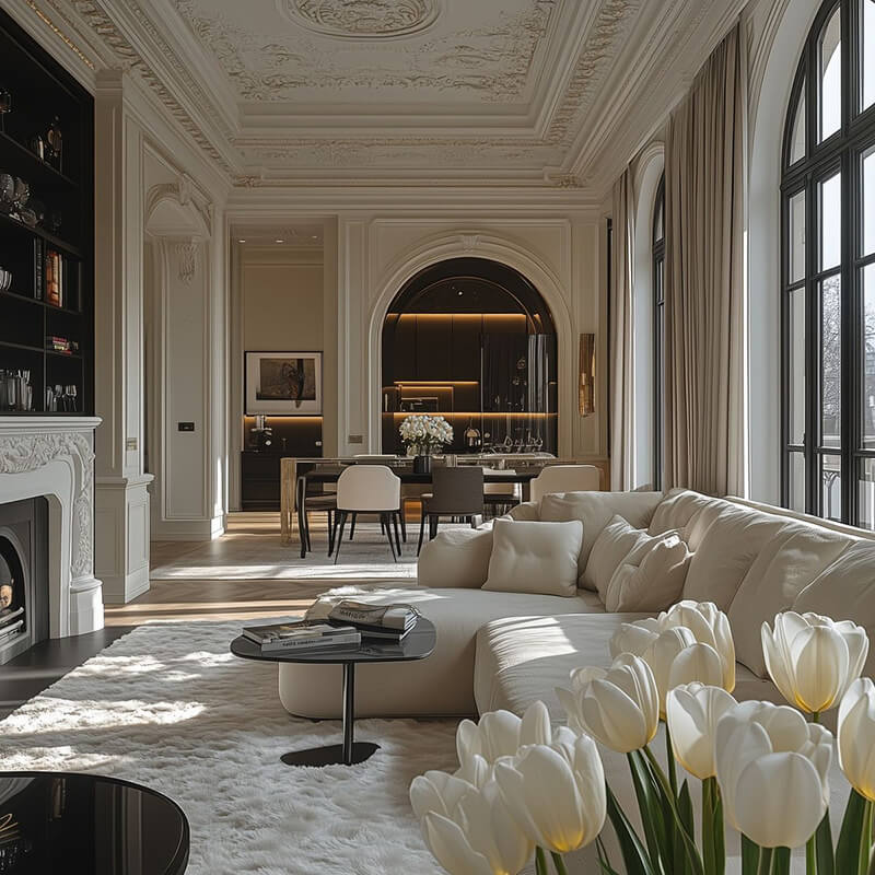 Thiết kế nhà ở phong cách cổ điển kết hợp hiện đại giúp gia chủ thể hiện gu thẩm mỹ cá nhân, vừa sang trọng vừa trẻ trung