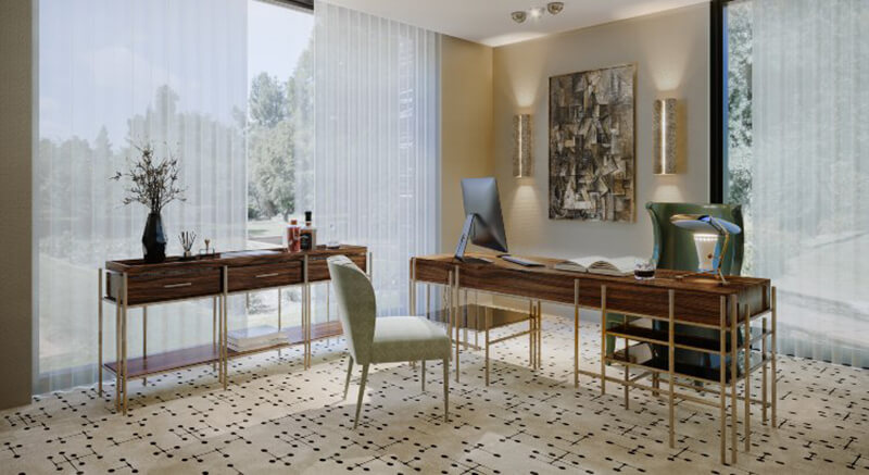 Thiết kế văn phòng cổ điển kết hợp hiện đại giúp doanh nghiệp thể hiện sự chuyên nghiệp, uy tín và vị thế trong mắt đối tác, khách hàng 