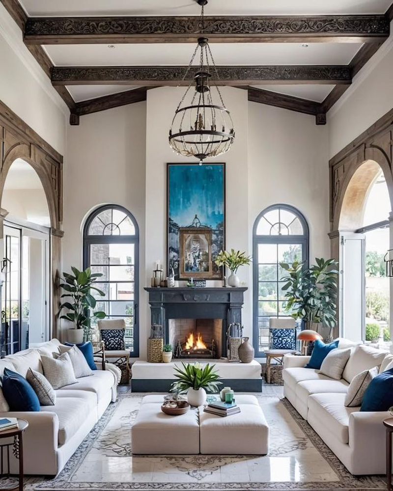 Phong cách Địa Trung Hải là phong cách thiết kế mang cảm hứng biển xanh, nắng vàng, với đặc trưng tự nhiên, phóng khoáng và thư giãn 