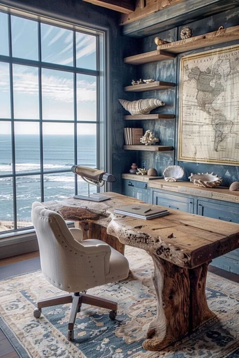 Thiết kế phòng làm việc phong cách Địa Trung Hải tạo cảm giác nghỉ dưỡng nhẹ nhàng ngay trong môi trường làm việc hiện đại