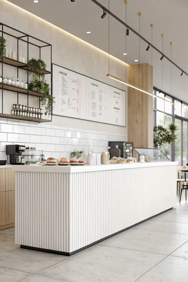 Quán cafe được thiết kế theo phong cách hiện đại tối giản luôn mang đến trải nghiệm nhẹ nhàng, phù hợp cho làm việc hoặc thư giãn