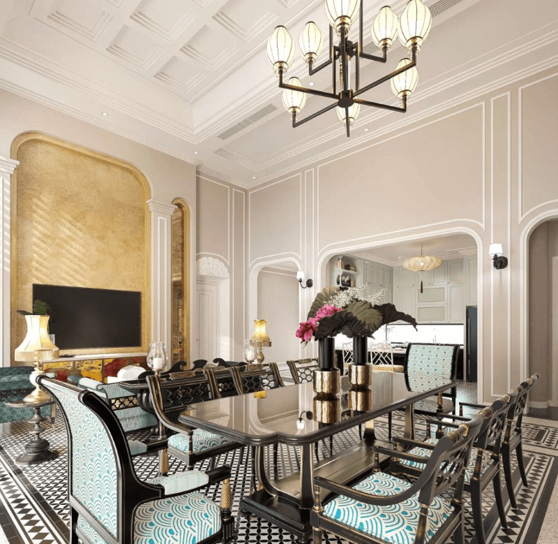 Phong cách Indochine hiện đại trong nhà ở giúp gia chủ thể hiện gu thẩm mỹ tinh tế, vừa tôn vinh giá trị văn hóa, vừa đáp ứng lối sống tiện nghi 