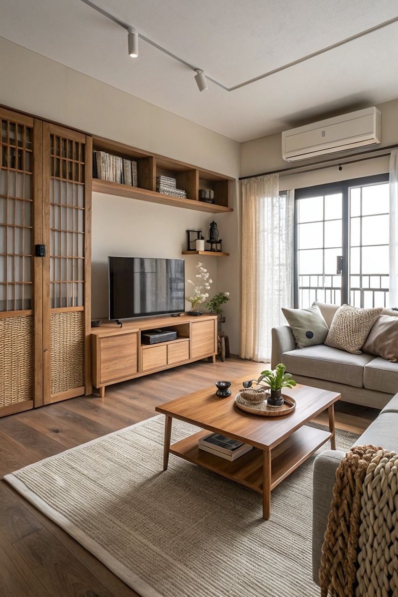 Thiết kế căn hộ, nhà ở phong cách Nhật Bản chú trọng trật tự và bố cục logic, giúp sinh hoạt hằng ngày trở nên tiện lợi và thoải mái 
