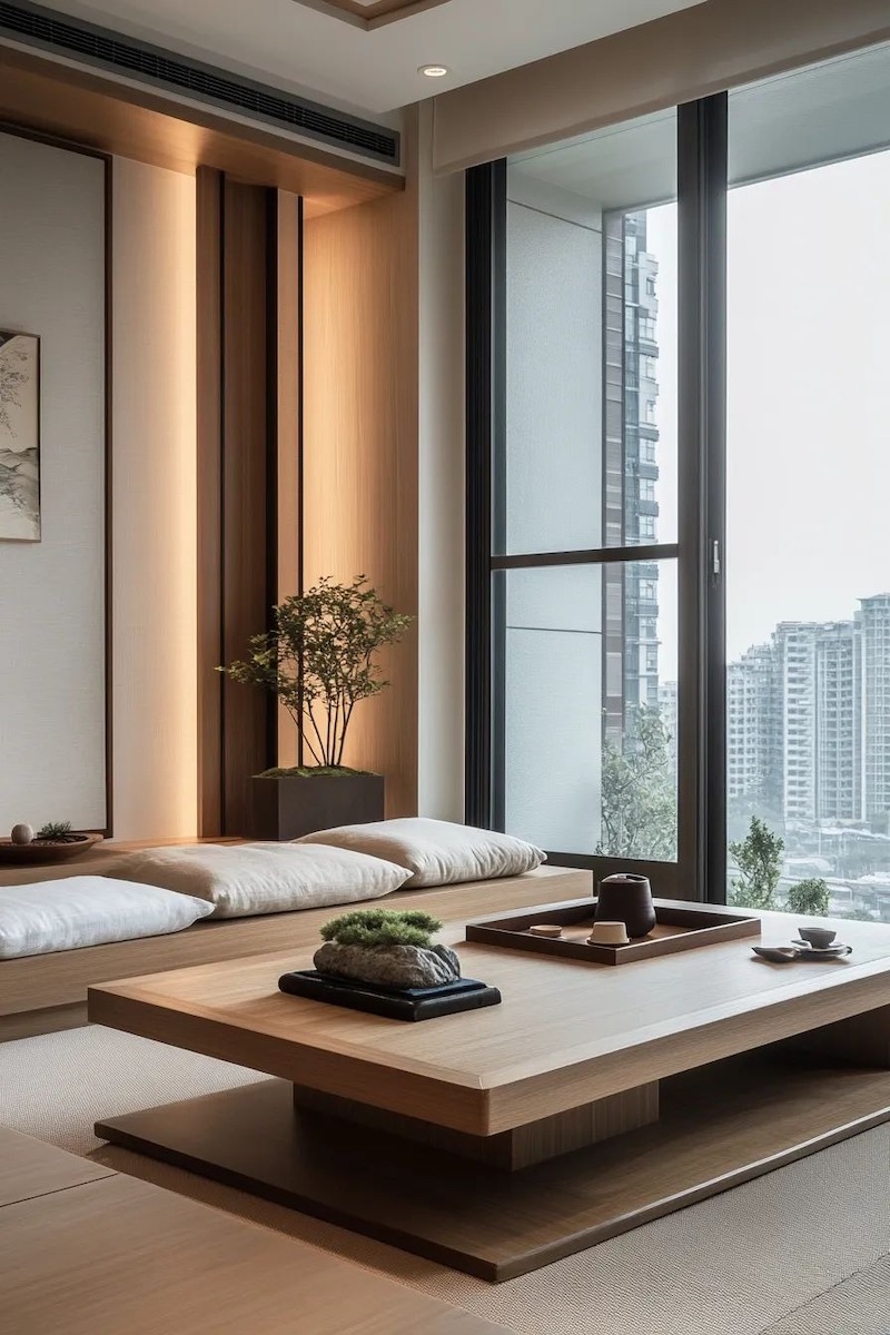 Khi thiết kế nội thất Nhật Bản hiện đại, cần chú trọng sự cân bằng, khoảng trống và vật liệu tự nhiên để giữ trọn tinh thần tối giản và hài hòa. 