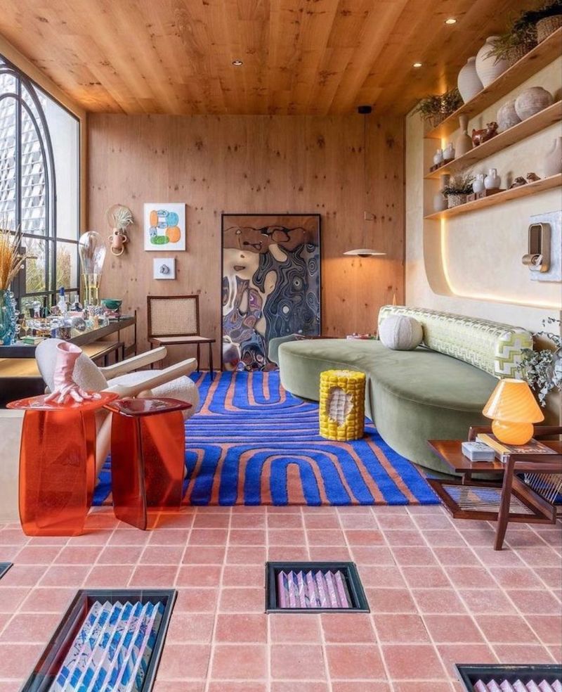 Phong cách Retro trong phòng khách sạn giúp khách hàng cảm nhận được trải nghiệm hoài niệm nhưng hiện đại