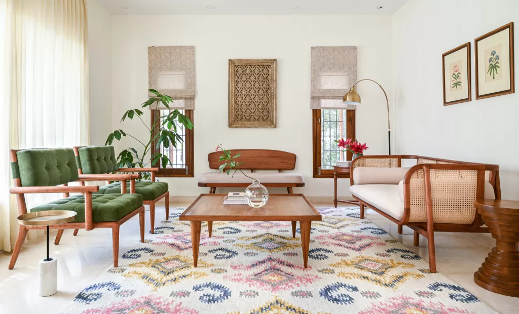 Thiết kế nhà ở phong cách Retro Vintage thường sử dụng đồ nội thất mang dáng vẻ xưa, gỗ tự nhiên và gam màu trầm ấm