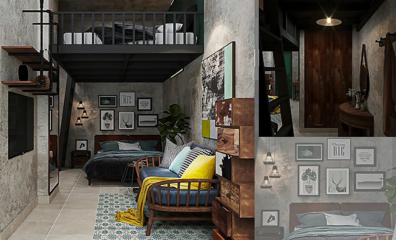 Khi áp dụng phong cách Retro Vintage, homestay dễ tạo dấu ấn riêng và khác biệt giữa hàng loạt không gian lưu trú hiện nay