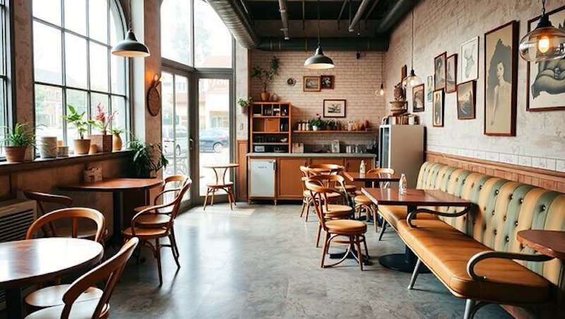 Phong cách Retro Vintage giúp quán cafe trở nên khác biệt, thu hút khách bằng vẻ hoài niệm xen lẫn hơi thở hiện đại