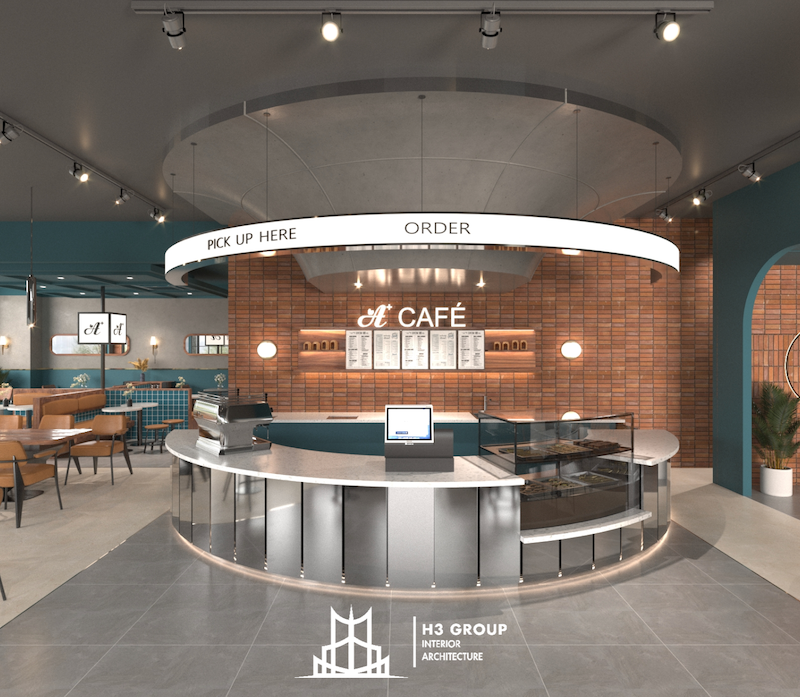 Thiết kế quán cafe phong cách tân cổ điển hiện đại mang đến không gian sang trọng, tinh tế và gần gũi, tạo cảm giác thư thái cho khách khi thưởng thức cà phê