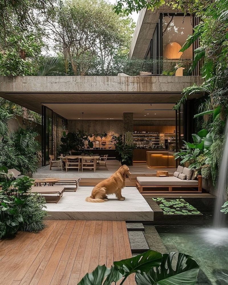 Với nhà ở phong cách Tropical, gia chủ sẽ tận hưởng không gian sống tươi mới, thư giãn và hòa hợp với thiên nhiên