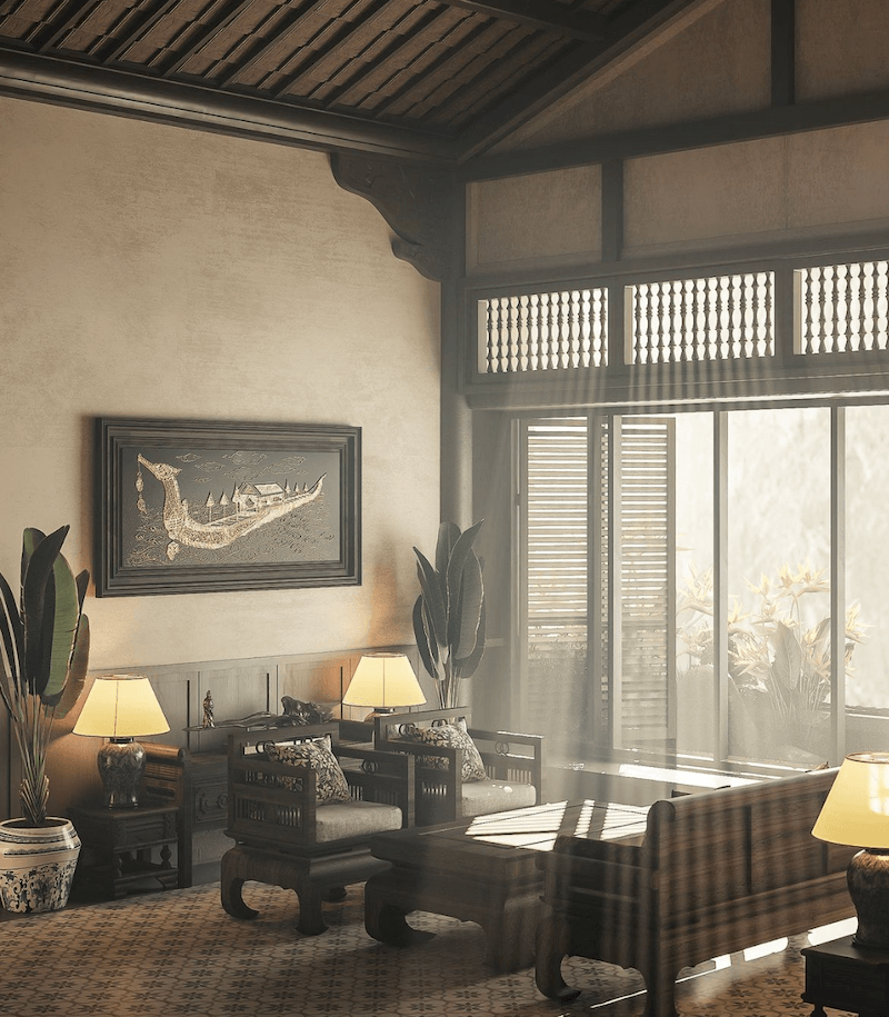 Thiết kế nhà ở phong cách Việt chú trọng công năng, đảm bảo tiện ích hiện đại nhưng vẫn giữ được tinh thần truyền thống 