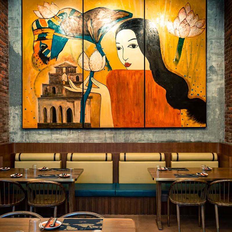 Thiết kế nhà hàng phong cách Việt tạo nên không gian ẩm thực đậm bản sắc dân tộc, vừa sang trọng vừa gần gũi 