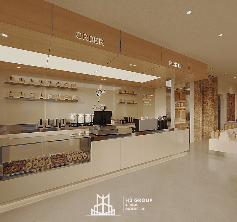 Dự án La Jolie Cafe tại Hưng Yên được H3 Group thi công theo phong cách hiện đại