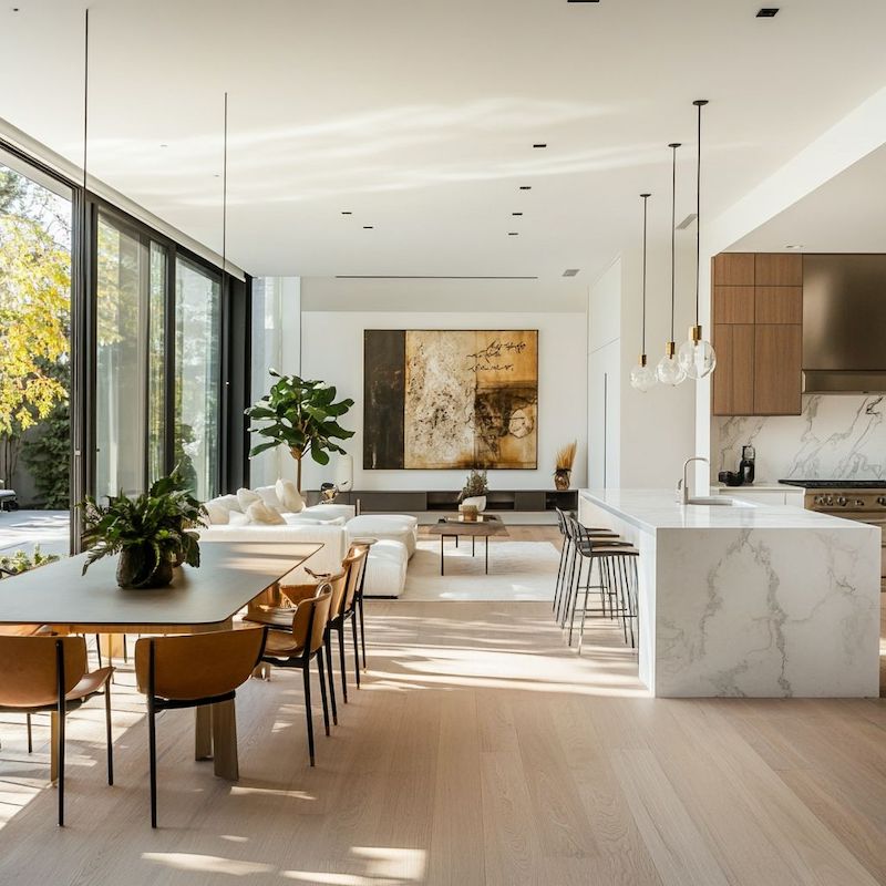 Thiết kế nội thất hiện đại tôn vinh vẻ đẹp của sự tối giản, tinh tế và tiện nghi trong từng chi tiết