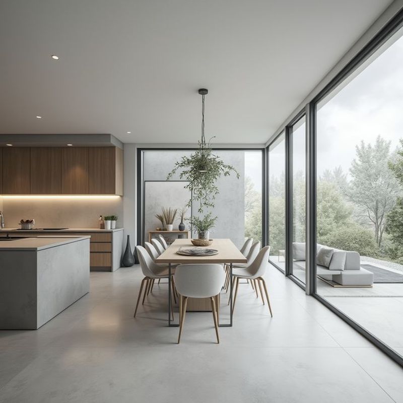 Ánh sáng tự nhiên và vật liệu hiện đại là hai yếu tố không thể thiếu trong thiết kế nội thất hiện đại