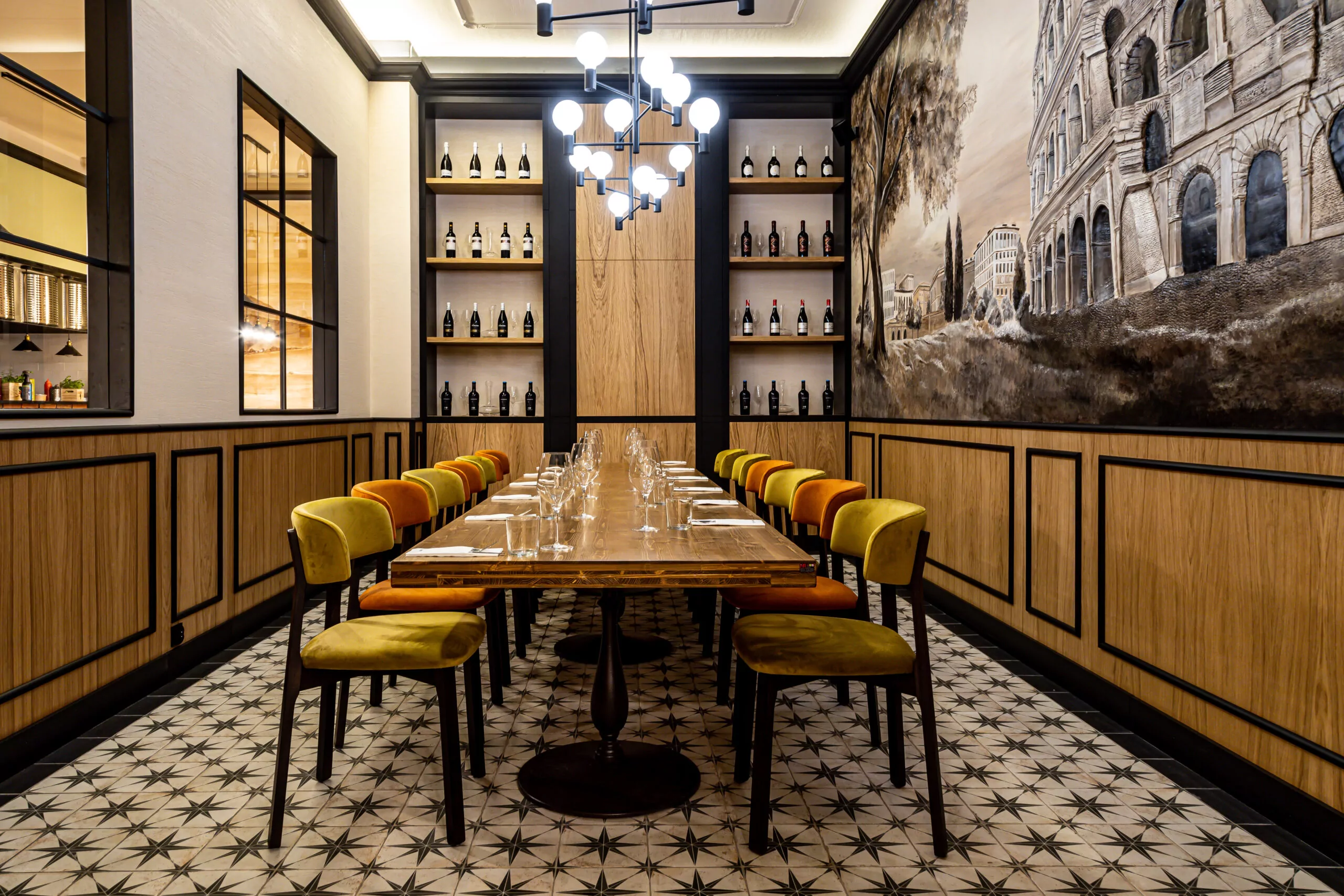 Thiết kế phòng ăn VIP cho nhà hàng Âu sang trọng cần chú trọng mùi hương nhẹ, nhạc nền tinh tế để hoàn thiện trải nghiệm ẩm thực cao cấp cho thực khách 