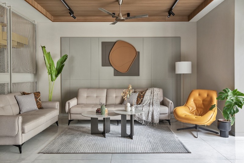 Trang trí nội thất hiện đại nhà ở, biệt thự bố trí vật dụng trang trí tinh giản, tập trung vào hình khối và chất liệu thay vì chi tiết cầu kỳ