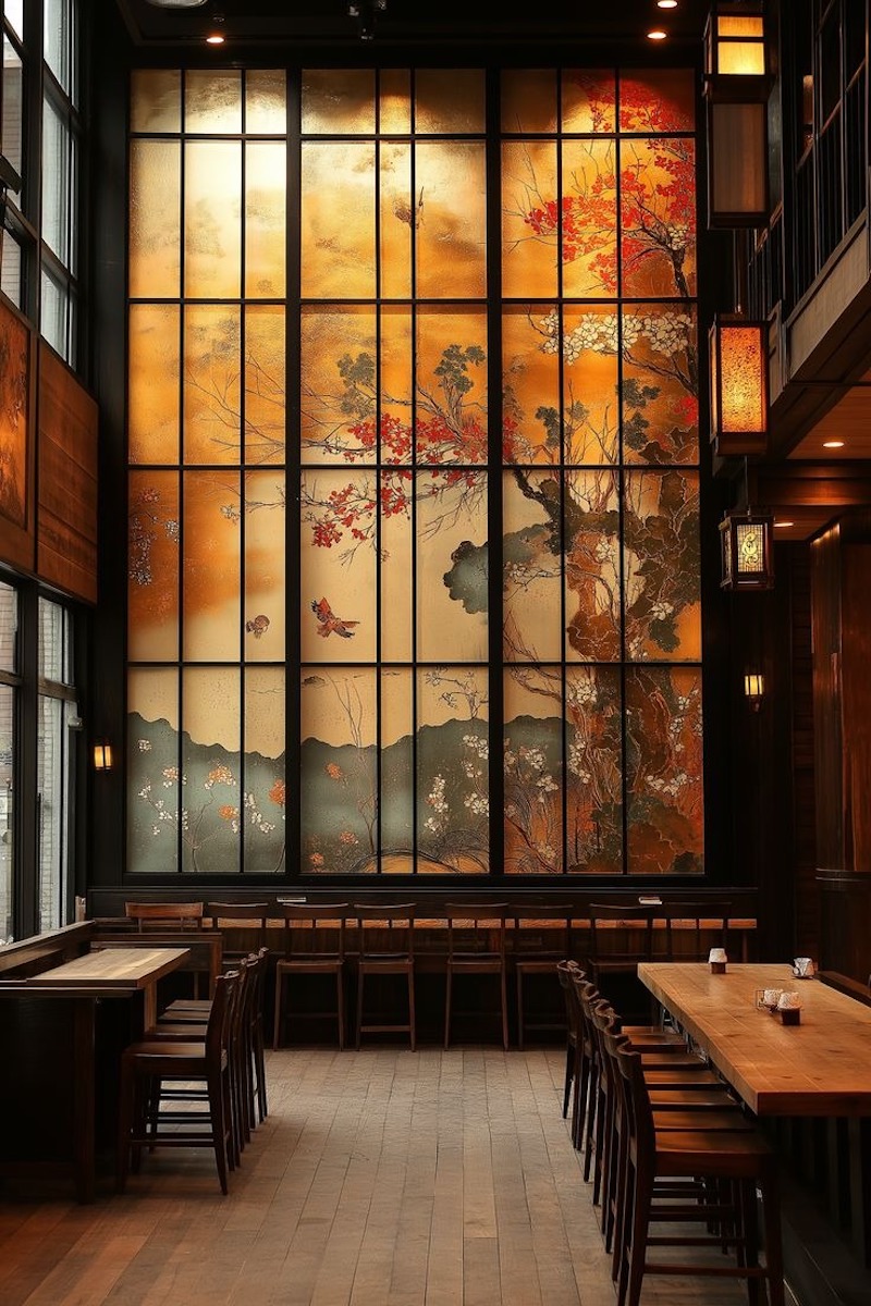 Decor nhà hàng theo phong cách Nhật Bản, sự kết hợp giữa bố cục tối giản, vật liệu tự nhiên và chi tiết tinh tế chính là chìa khóa tạo ra không gian trải nghiệm độc đáo