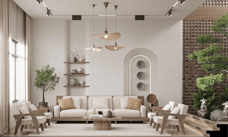 Biệt thự Wabi Sabi không chạy theo phong cách hiện đại hoàn hảo, mà hướng đến sự chân thật, tự nhiên và trải nghiệm sống chậm đầy cảm xúc. 