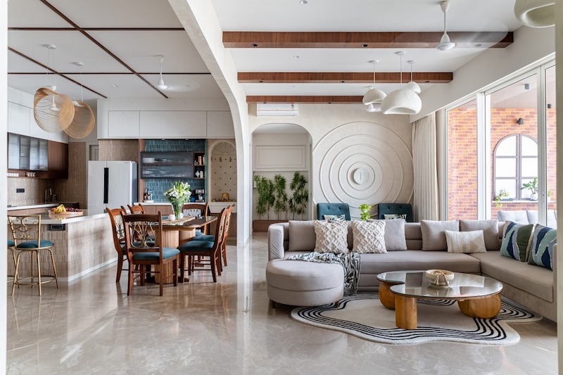 Ngôi nhà Wabi Sabi tôn trọng dấu vết thời gian trên vật liệu, khiến không gian trở nên có chiều sâu và đậm chất cá nhân 