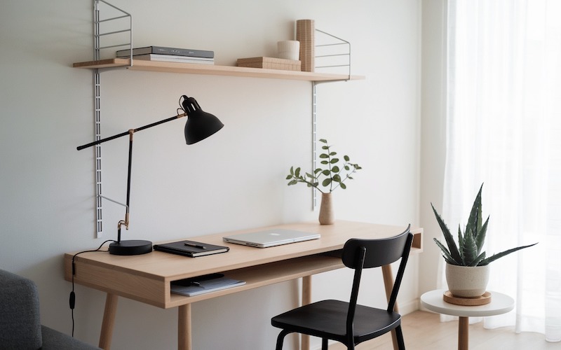 Tận dụng tông màu trung tính như trắng, be, nâu gỗ để tạo cảm giác nhẹ nhàng và thoải mái 