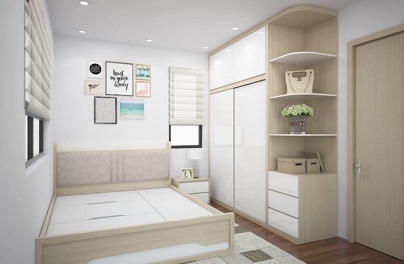 Việc lựa chọn phong cách thiết kế phù hợp giúp căn hộ 55m2 2 phòng ngủ trông rộng rãi và đồng bộ hơn