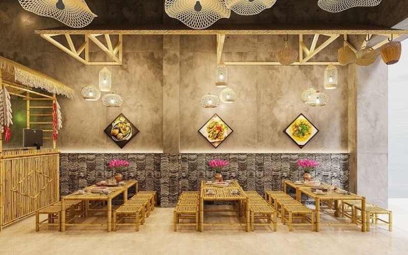 Lối đi và khu vực di chuyển nên rộng rãi, thông thoáng, tách biệt khách và nhân viên, thuận tiện đến bếp - quầy, tránh vật cản, đảm bảo an toàn và tốc độ phục vụ