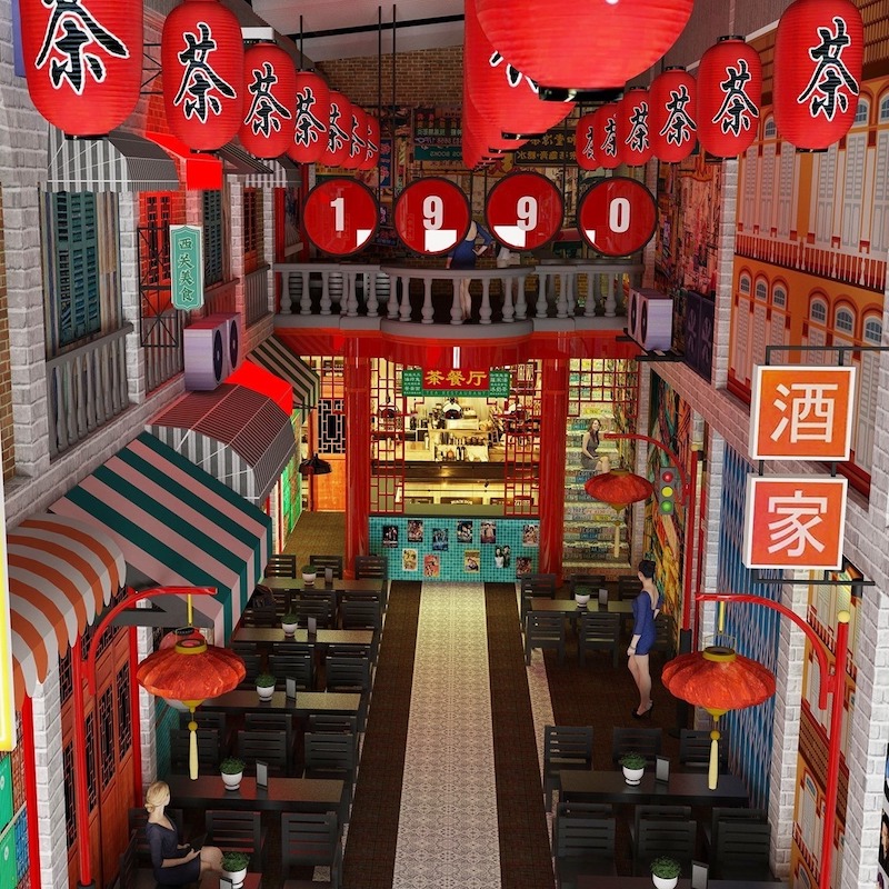 Nội thất và decor theo phong cách Hong Kong thường sử dụng màu sắc nổi bật, ánh sáng mạnh, tạo vibe retro đường phố độc đáo và dễ nhận diện thương hiệu